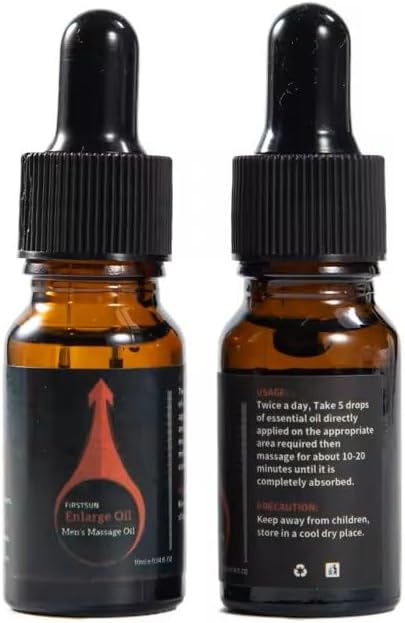 FirstSun Enlarge and Permanent Thickening Growth Men Energy Massage Essential Oil for Sex, Increase Dick Liquid for Health Care, Lateness Performance,Strength,Thicker (1 Pack)