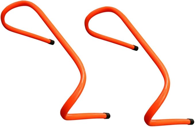 ARTIBETTER 2pcs Plastic Agility Track Hurdles 15cm Lightweight Wear-Resistant Speed Training Equipment for Youth Soccer and Athletic Running Drills