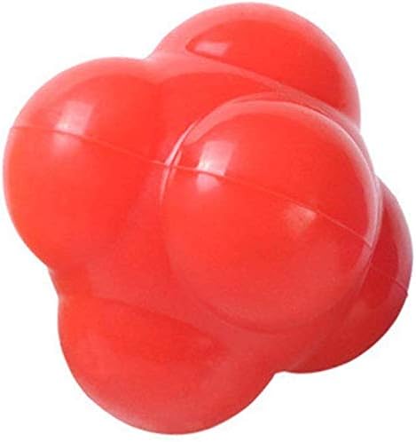 Reaction Ball, 6-Sided Agility Training Ball for Baseball, Soccer, Lacrosse, Basketball, Softball, Hand-Eye Coordination Training Equipment