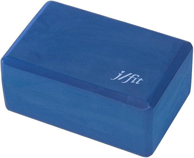 JFIT Yoga Block, Navy Blue, 4-Inch