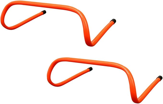 2pcs Wear-Resistant Plastic Speed Agility Training Hurdles 15cm for Soccer and Athletic Conditioning