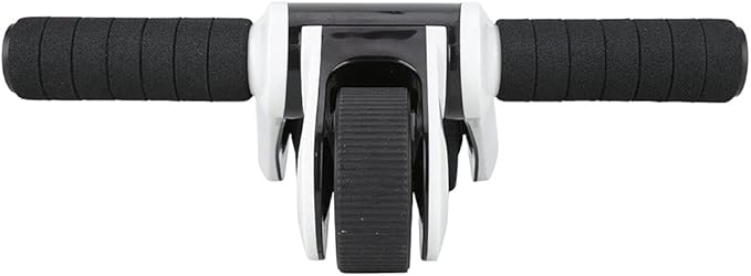 2 Wheels Ab Roller Wheel, Abdominal Muscle Exerciser, Dual - Wheel Core Trainer with Knee Pad for Home Gym, Stable Aluminum Alloy Frame, Foldable Design for Full - Body