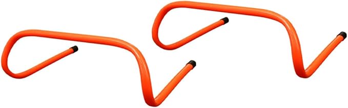 2pcs Plastic Speed Hurdles 15cm Wear-Resistant Agility Training Equipment for Youth Track and Field Football Soccer Conditioning