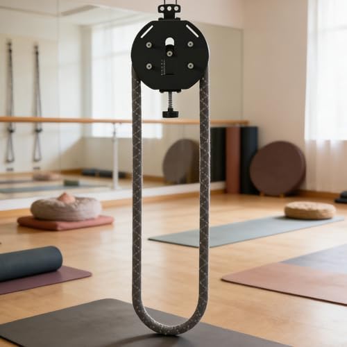 Portable Suspension Trainer with Adjustable Resistance, Endless Rope Cable Machine for Home Workouts, Targets Back, Arms, Grip and Coordination, 4m Circumference