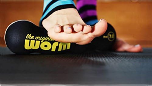 The Original Worm-Combines Massage Balls & Foam Roller for Neck, feet, Back, Shins, Calves, HIPS, Glutes. Portable. Great Travel Roller for Plane and car. Easy to use.