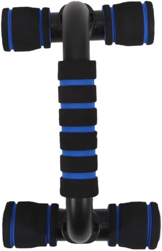 1Pair Push Up Bar Strength Training Non-Slip Sturdy Push-Up Stands Floor Workouts Fitness Calisthenics for Men Women(Black-Blue)