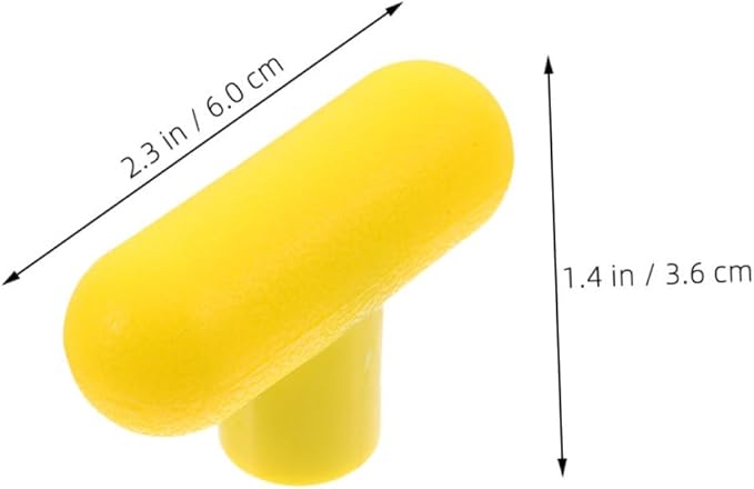 2pcs Fitness Equipment Handles Ergonomic Gym Exercise Grip Attachments for Cable Machines Resistance Bands Yellow Arm Wrestling Strength Training