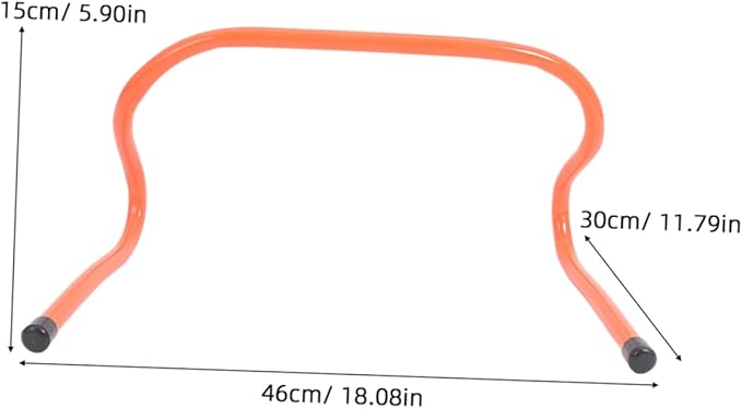 4pcs Sports Agility Hurdles Plastic Training Equipment for Speed and Coordination Drills for Boys and Girls and Athletes Height for Soccer Practice and Fitness Training