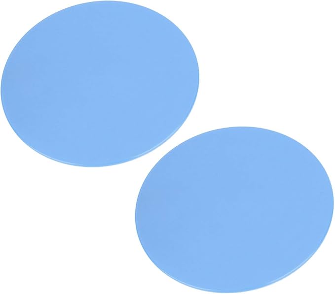 Exercise Sliding Discs 2 Pack Fitness Core Sliders Full Body Workout Equipment for Home Gym Yoga Physical Therapy Dark Blue 7 Inch
