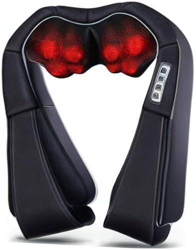 VIKTOR JURGEN Mothers Day Gifts for Mom, Wife, Women & Her, Shiatsu Neck and Shoulder Massager with Heat Deep Tissue Kneading Sports Recovery Massagers for Back, Relaxation Gifts for Husband, Him, Men