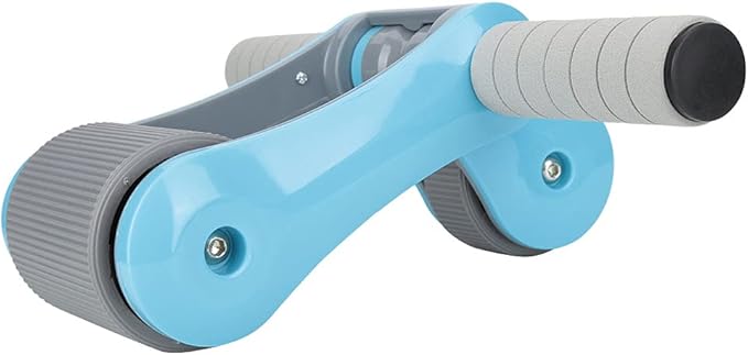 2 Wheels Ab Roller Wheel Abdominal Exerciser with Knee Pad Home Fitness Equipment