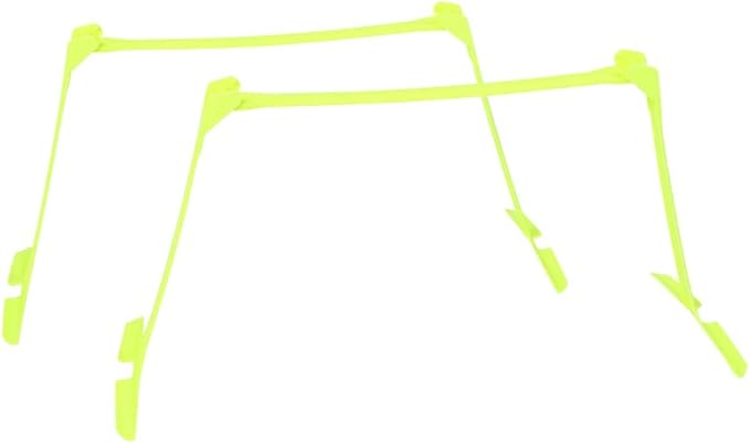 2pcs Football Soccer Agility Speed Training Aids Adjustable Hurdles Yellow Enhance Footwork Boost Speed Agility for Athletes Teams Perfect for Drills Practices Skill
