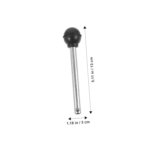 2Pcs Weight Stack Pin for Fitness Equipment Sturdy Steel Ball Head Loading Pins Gym Weight Machine Attachment for Strength Training and