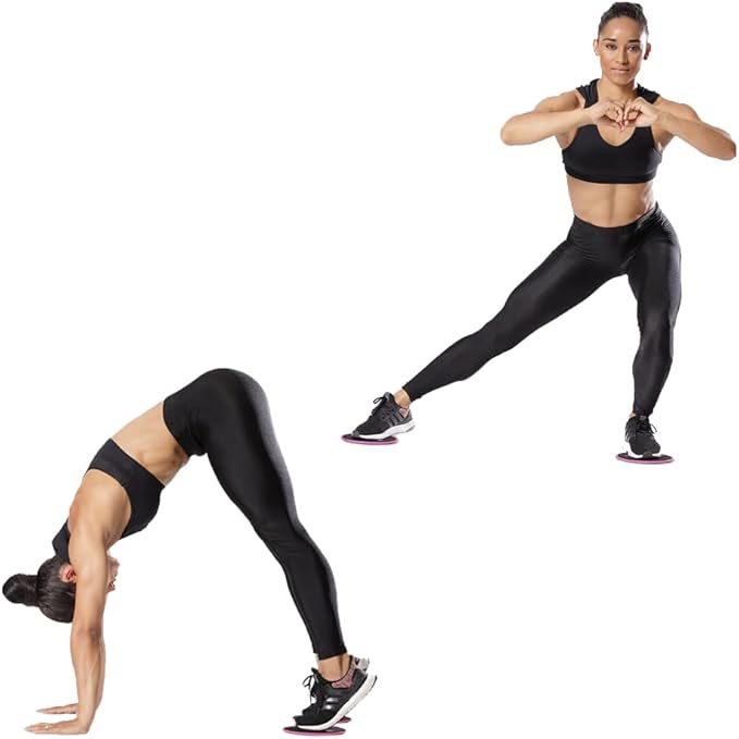 Core Sliders for Working Out, 4 Pieces Gliding Discs Dual Sided Exercise Core Sliding Discs on Carpet Floor for Home Abs Glutes Workout Sport Fitness