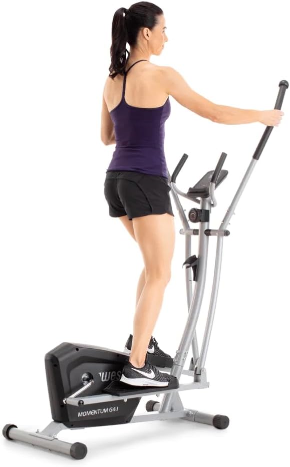 Weslo Momentum G 4.1 Rear-Drive Elliptical Machines with Inertia-Enhanced Flywheel, Black