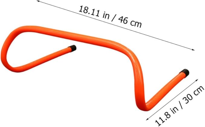2pcs Speed Hurdles Training Equipment 15cm Plastic Wear-Resistant Agility Hurdles Professional Track Running Accessory for Soccer Football Fitness