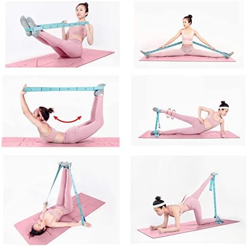 Stretch Straps, Elastic Stretching Strap with Adjustable 11 Loops, Fitness Leg Stretch Band Equipment Flexibility Trainer Resistance Stretch Assist Belt, for Physical Therapy, Pilates, Yoga, Ballet
