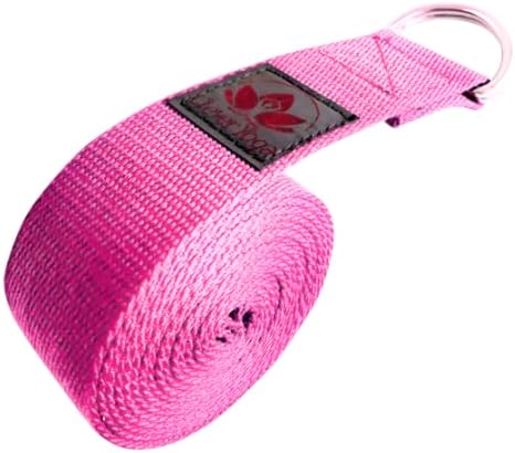 Clever Yoga - 8 ft Yoga Strap for Exercise & Physical Therapy, Leg Stretching Strap Yoga Accessories & Stretching Equipment, Leg Stretcher for Women & Men, Home Workout Essentials