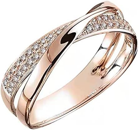 LONG-A 2 Pieces Magnetic Slimming Ring, Weight Loss Health Care Fitness Jewelry Burning Weight Design Opening Therapy Lose Fashion X,Gold,11 = 21 mm