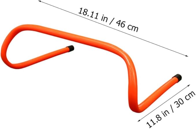 2 Pcs Plastic Speed Hurdles 15cm Wear-Resistant Agility Training Equipment for Youth Soccer Football Running Training