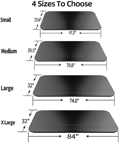 Bike Mat,Treadmill Mat,Compatible for Elliptical,Exercise Bikes, Stationary Cycles,Spin Bike,Under Exercise Bike Trainer Pad for Indoor Stationary Gym Fitness Equipment Hardwood Floor Protector