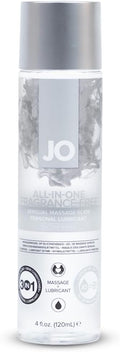 JO All-in-One Silicone Massage Oil – Fragrance Free Long Lasting Personal Lube & Massage Glide – 4 fl oz