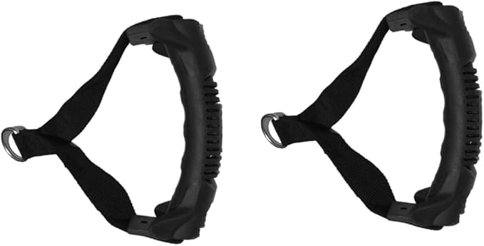 BESPORTBLE 2pcs Home Equipment Fitness Grip Handle Heavy Duty Exercise Resistance Bands Attachment for Strength Training Non-Slip Ergonomic Design Portable Gym Handles for Home Workouts