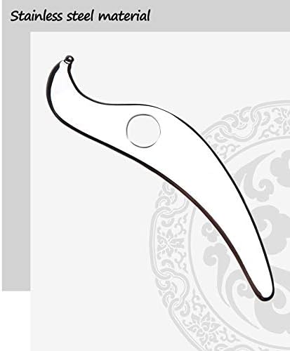 Gua Sha Tool - Medical Grade Stainless Steel Scraping Massage Tool, IASTM Tool for Relaxing Soft Tissue, Reduce Head, Neck, Back Pain
