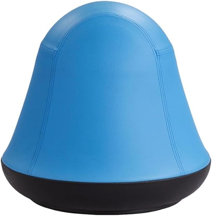 Safco Runtz Swivel Ball Chair for Kids, Anti-Burst, Exercise Ball Chair, 360° Rotation, Supports Movement, Better Posture and Balance, Blue