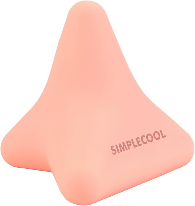 Manual Trigger Point Massage Tool. Small Massager Ball for Deep Tissue Myofascial Release Physical Therapy Foot Plantar Fasciitis Pain Relief Muscle Knot Psoas Hip Flexor Iliacus Release 3×2.6″(Pink)