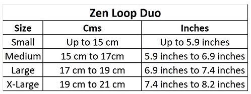 Trion:Z Zen Loop Duo Magnetic Field Therapy Wristband Featuring Patented ANSPO Technology for Carpal Tunnel Knee & Wrist Pain (Black, Medium)