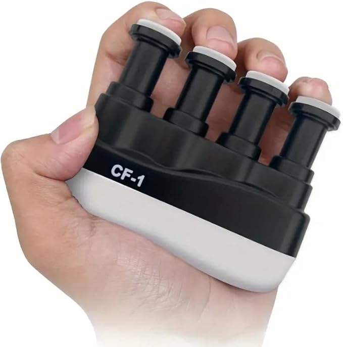 Finger Strengthener - Hand Grip Trainer for Piano, Guitar, Bass, Ukulele, Zither and More - Plastic Material, Lightweight and Portable - Improve Finger Flexibility, Strength and Span - Relieve