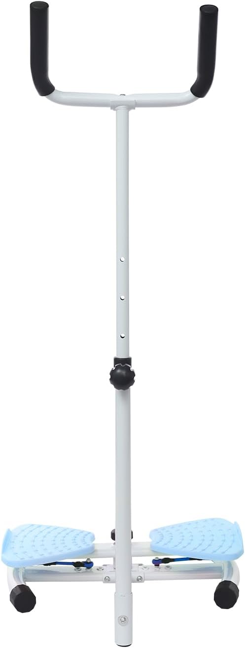 Waist Twister Board - Home Gym Exercise Equipment for Core Workout & Waistline Slimming - 3-Level Adjustable Ab Toner with Pull Cords for Women/Men, 330lbs Capacity