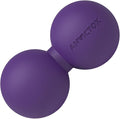 Peanut Massage Ball,Double Lacrosse Ball for Neck and Back,Medium Density Myofascial Release Massager Ball for Deep-Tissue Massage Muscle Knots Yoga Therapy(Purple)