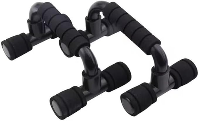 1Pair Push Up Bar Strength Training Non-Slip Sturdy Push-Up Stands Floor Workouts Fitness Calisthenics for Men Women(Black)