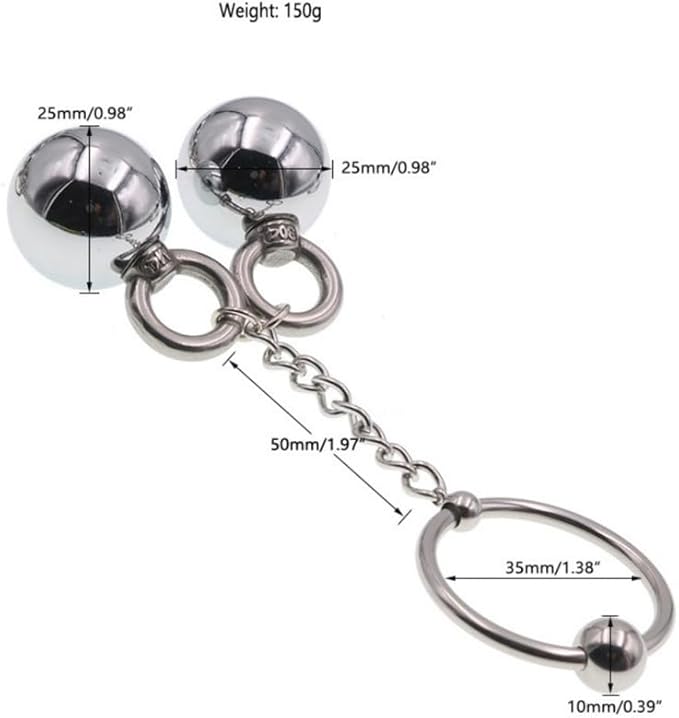 Suspension Training Accessories, Dual Ball Pilates Resistance Trainer for Bedroom Stretching and Endurance Training - Q