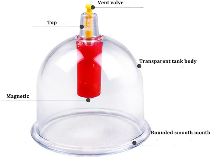 Kangzhu 24-Cup Biomagnetic Chinese Cupping Therapy Set