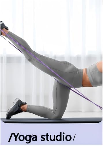 Resistance Bands Set, 4 Loop Bands with Multiple Resistance Levels 5-80 Lbs, Latex Exercise Bands for Strength Training, Pull Up Assistance, Yoga, Pilates, Rehabilitation, Unisex Adult