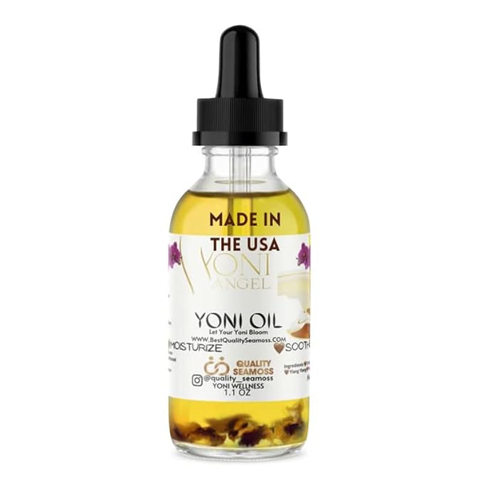USA Made Yoni Oil, Restores pH Balance, Relieves Drynesss Mint Fresh Feminine Care Oil, Reduces Odor, All Natural, Herbal Yoni Blend Tea Tree, Mint, Lemongrass, Jasmine & Chamomile