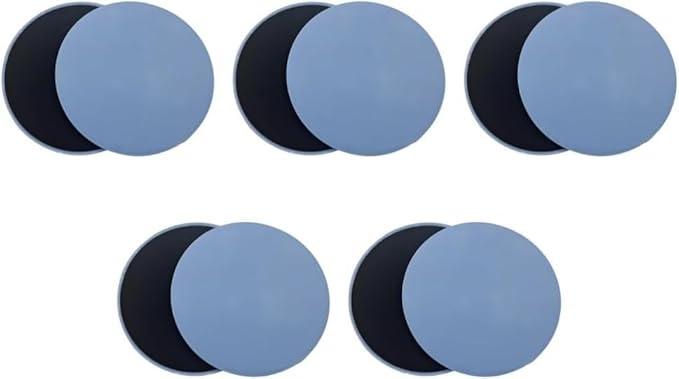 Pilates Board,10PCS Core Sliders, 7.8in Workout Sliders, Dual Sided Exercise Gliding Discs for Women Men Abdominal Core Strength Deep Squats Lunges Pushups