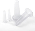 Jowxsx 4Pcs Transparent Massage Cupping Set Silicone Mini Facial Cups Face Massager Helper Skin Care Neck Back Eyes Massaging Cup Safe to Use, Manual Back Massagers, Massage Tools