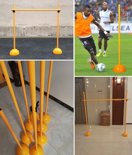 Agility Hurdles Training Poles for Athletes and Coaches, Portable Sports Team Obstacles, Easy to Install, Multi-Function Athletic Speed Hurdles