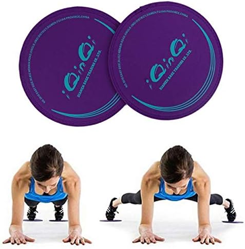 Exercise Core Sliders for Working Out, Dual Sided Sliding Discs Use on Hardwood Floors, Workout Glider Discs Abdominal & Total Body Gym Exercise Equipment for Home