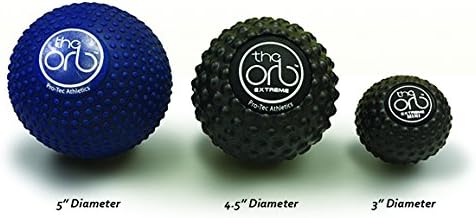 Pro-Tec Athletics Orb Massage Balls, Vary in Size and Color, Deep Tissue Massage, Muscle Relief, Promotes Flexibility, Hamstring, Quadriceps, Calf, Multi-Directional Massage Ball, Working Out