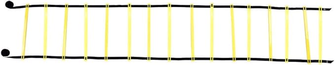 BAFOVY 16 Rung Agility Ladder, Adjustable Flat Plastic Rungs with Durable Nylon Straps, for Football Rugby Tennis Baseball Speed Training