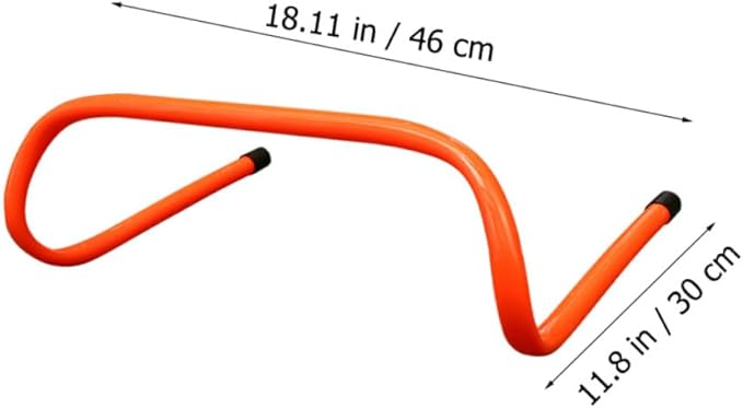 2pcs Plastic Agility Hurdles 15cm Speed Training Equipment for Soccer Football Running Agility Workout