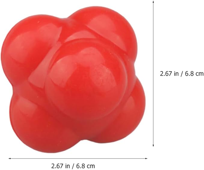 Milisten Hexagonal Reaction Training Ball Reaction Sphere for Baseball Football Soccer Hockey for Hand-Eye Coordination