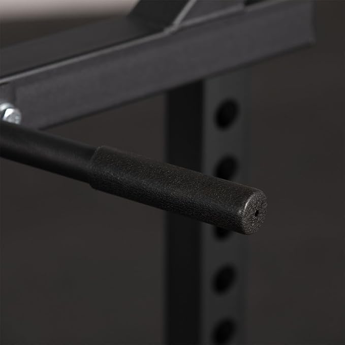 Titan Fitness T-2 Series Dip Bars, J-Hook Power Rack Mounted Attachment, 24" Handle Spread, 880 LB Capacity for Chest. Shoulder, & Arm Strength Training