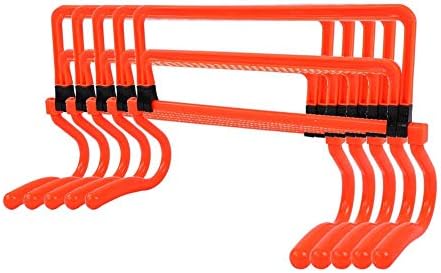 Zerone 5Pcs Speed Hurdles Football Soccer Training Adjustable Hurdles Speed Training Equipment