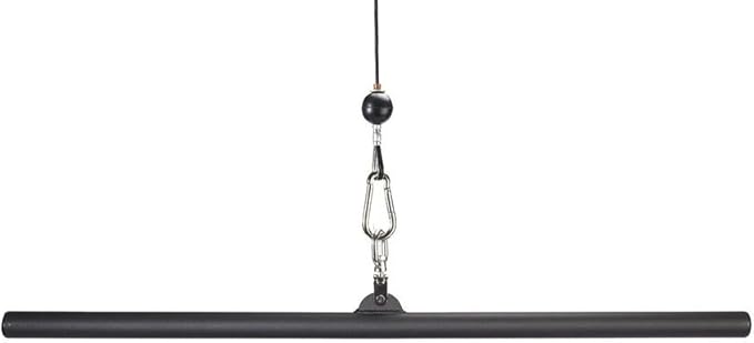 48" STRAIGHT LAT BAR Fat Grip 1-3/4" the Best Lateral Pulldown Bar - Lat Pull Bar for Cable Back Workouts - Lat Pull Down Bar Extreme!